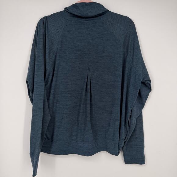 Prana Sol Protect Turtleneck Shirt Womens Sz XL- Dark Sky - Picture 2 of 5